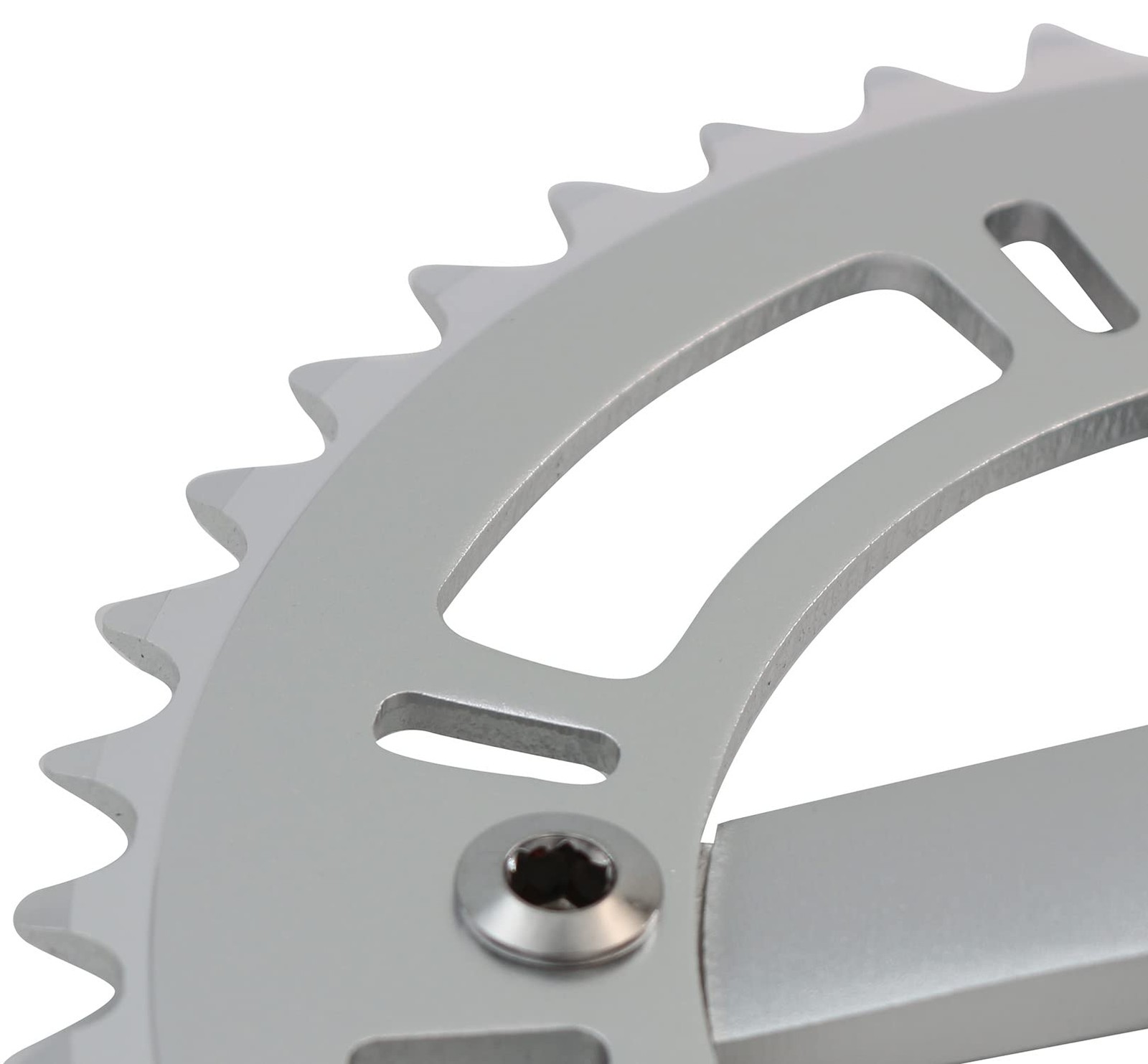 Urban Folding Bicycle Crankset Single Speed 46T 130BCD Crank Arms Set Silver