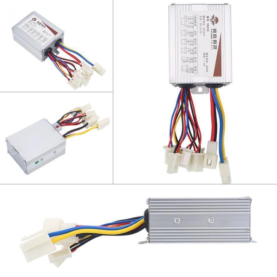 YK31C 500W DC Brush Motor Controller 24V/36V/48V Electric Bicycle Controller