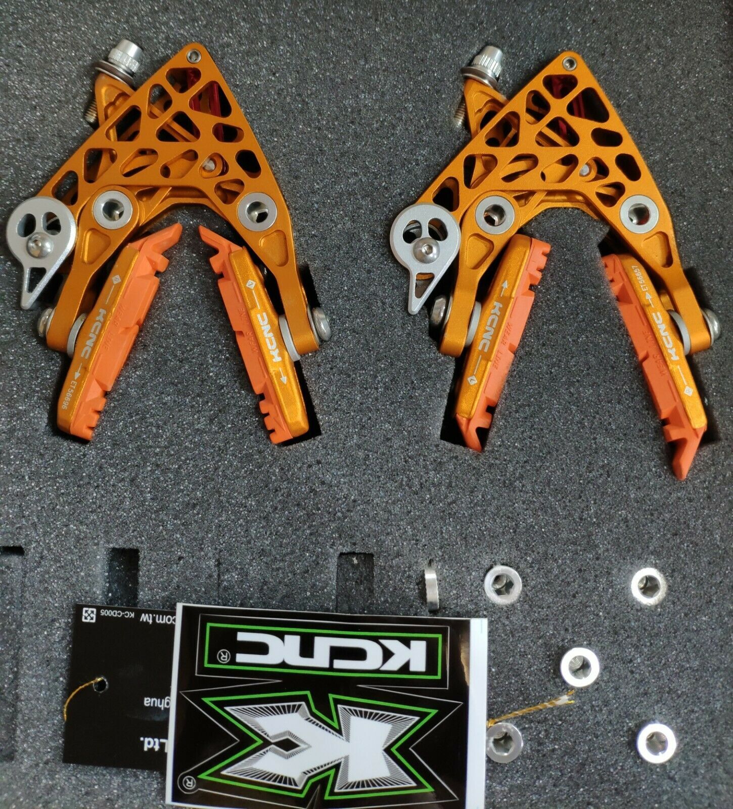 KCNC GOLD CB4 Hill Calipers Brake Road Brake F&R set bike 220g /USPS