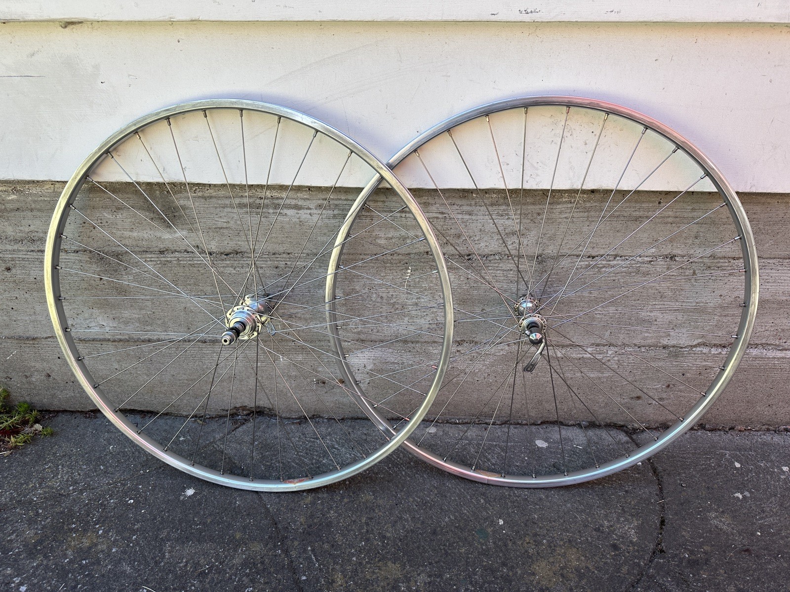 Vintage Araya winged logo rims / Sunshine hubs 27×1-1/4 wheel set 36 spoke