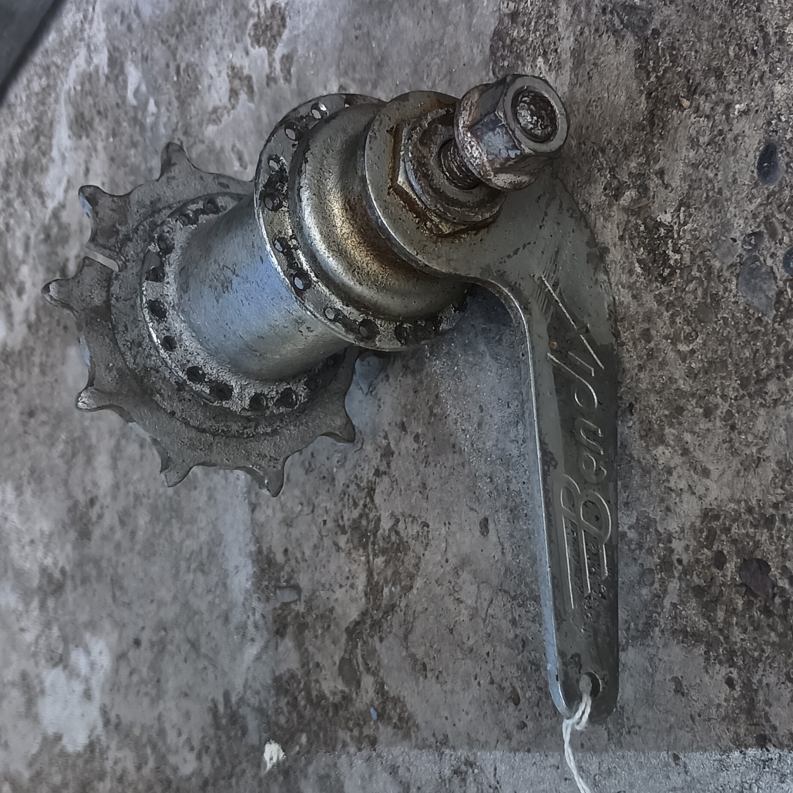 Bendix 76 Rear Coaster Brake Hub 1-Speed Silver w/ Sprocket Schwinn