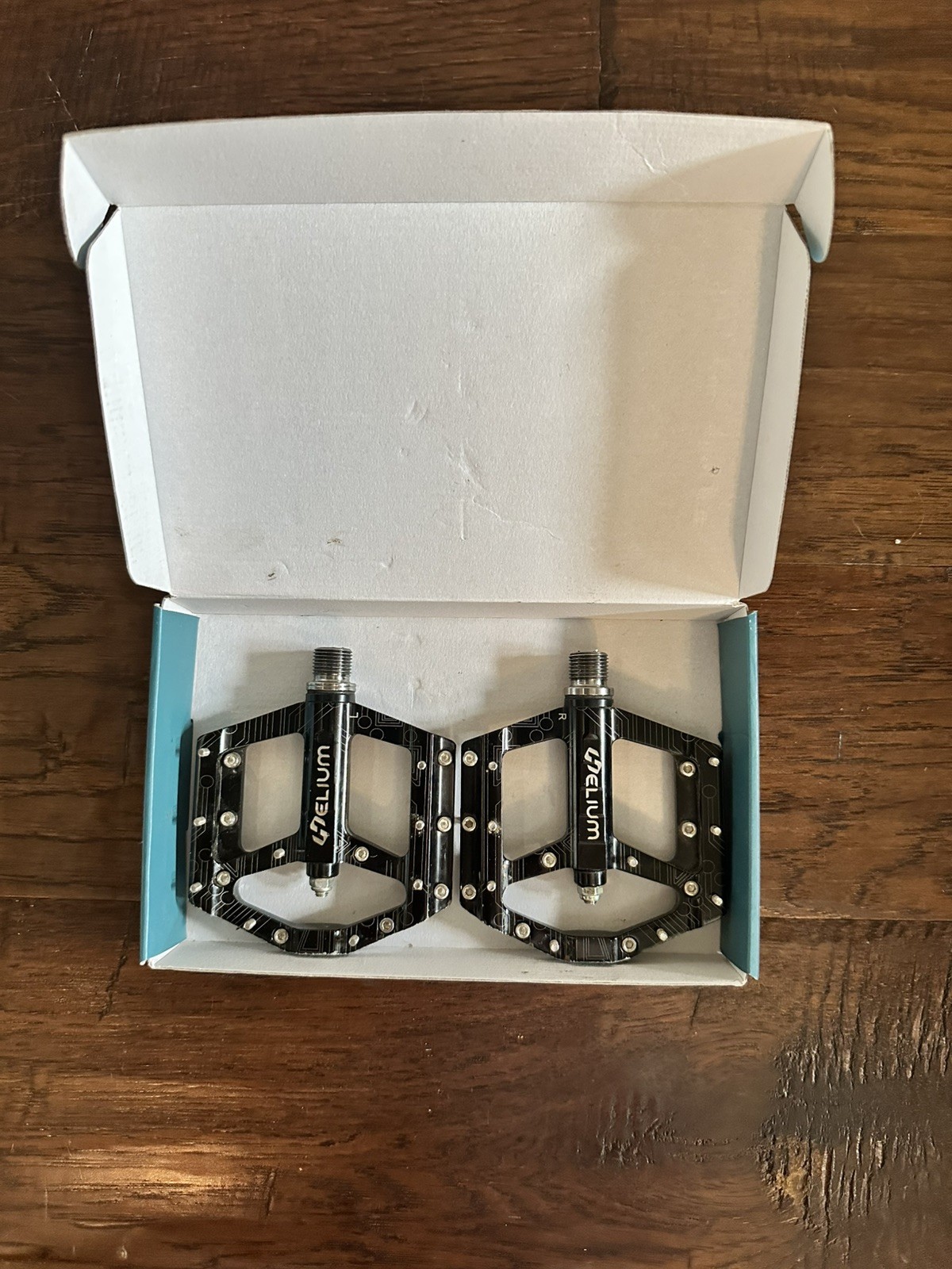 Helium Jr BMX Racing Pedals — Black, 9-Pin Titanium Spindle