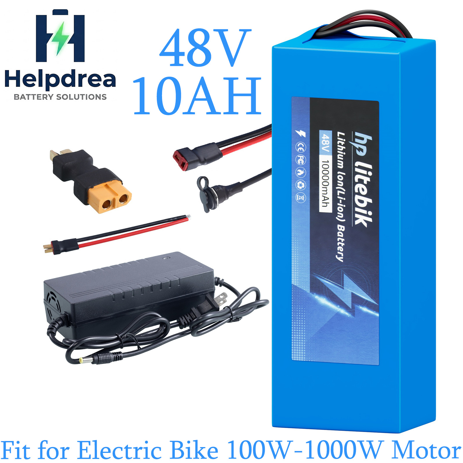 48V Ebike Battery 48V 10AH Electric Bicycle Battery for Ebike 100W-1000W Motors