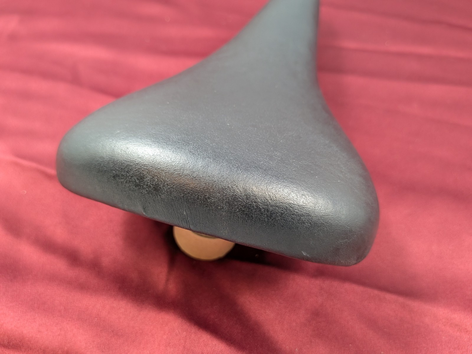 San Marco Leather Bicycle Saddle Italy 27x15cm Vintage Black SA25 CLEAN!