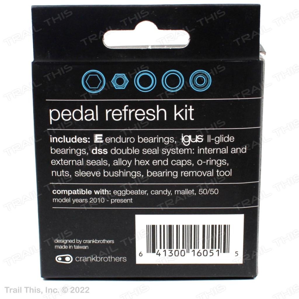 Crank Brothers Pedal Refresh Kit for 2010 – Current Line – eggbeater candy 50/50