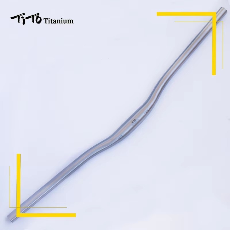 Ti Bicycle handlebar Swallow-shaped ti MTB riser handlebars bike