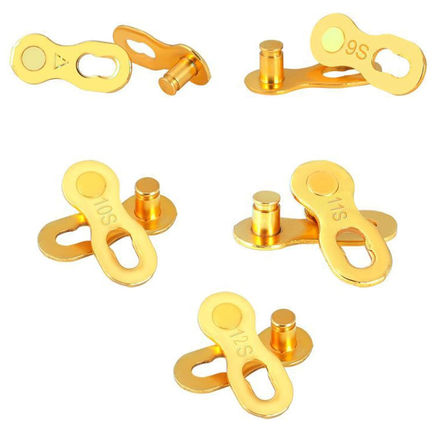 8 Pairs Bicycle Missing Link, 6/7/8/9/10/11/12 Speed Bike Chain Connector Lock S