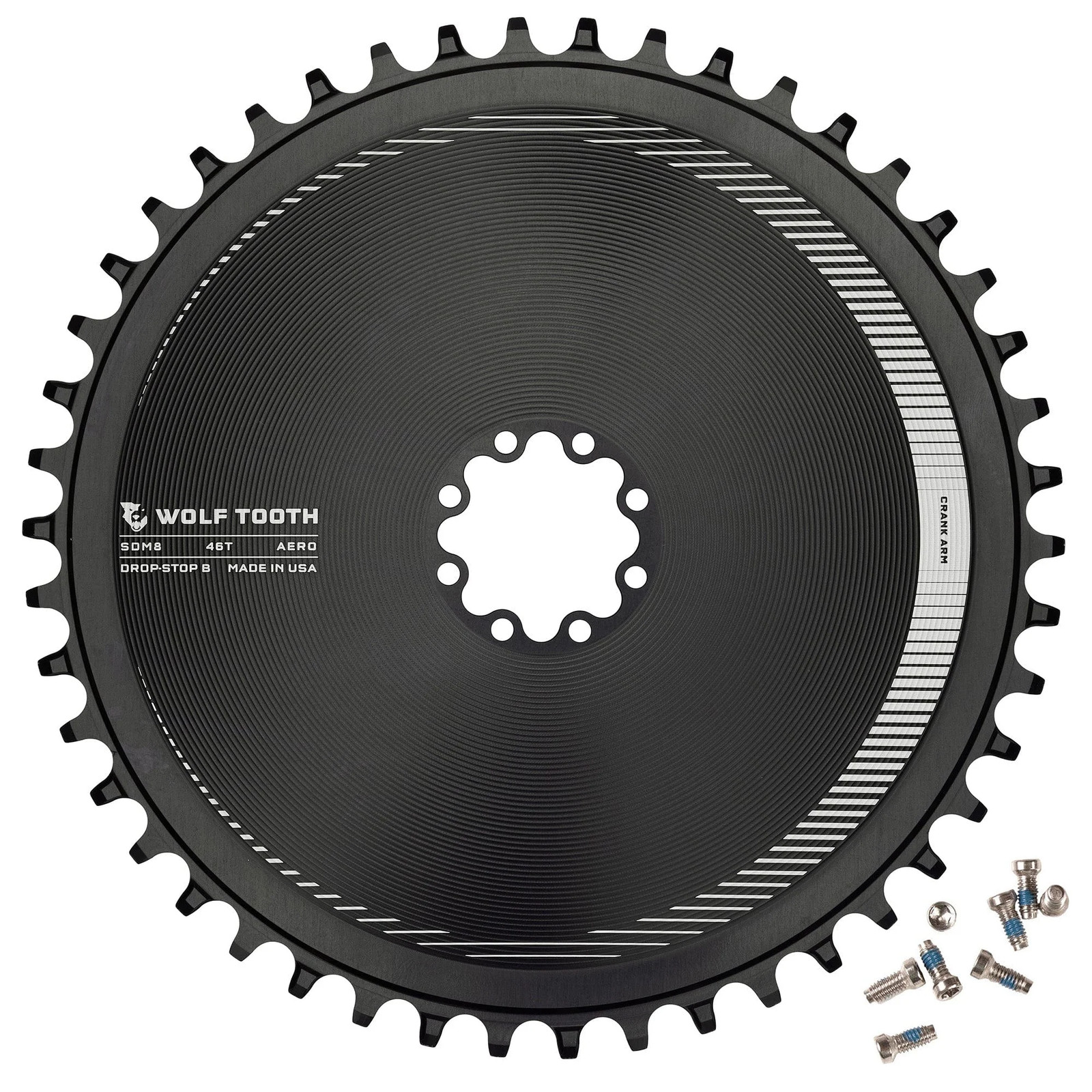 Wolf Tooth 34T Direct Mount Chainring for 8-Bolt Gravel & Road, Drop-Stop B