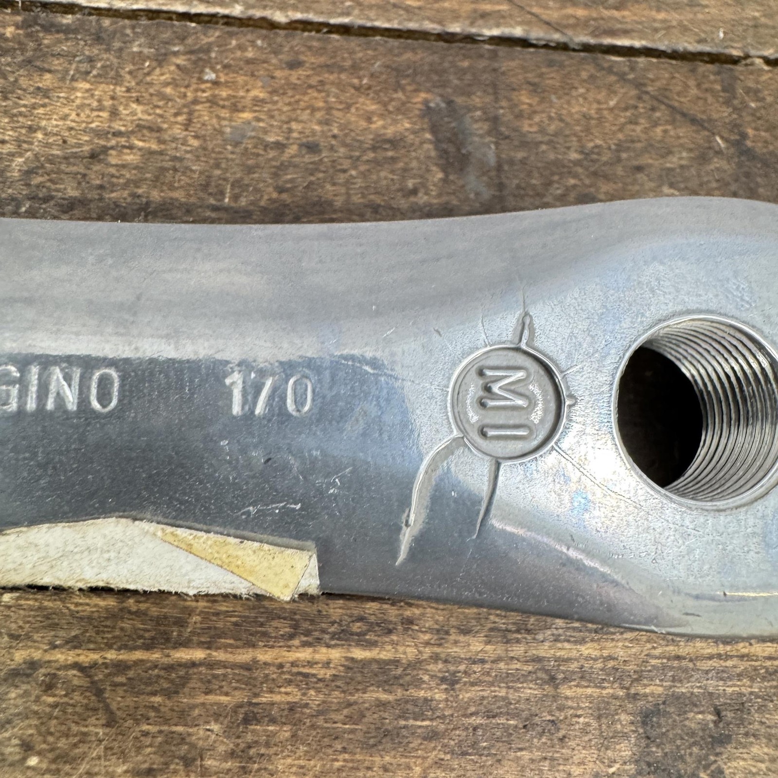 Vintage Sugino Crank Arm RIGHT 170mm Square Taper 94 BCD MTB Bike Impel Alloy