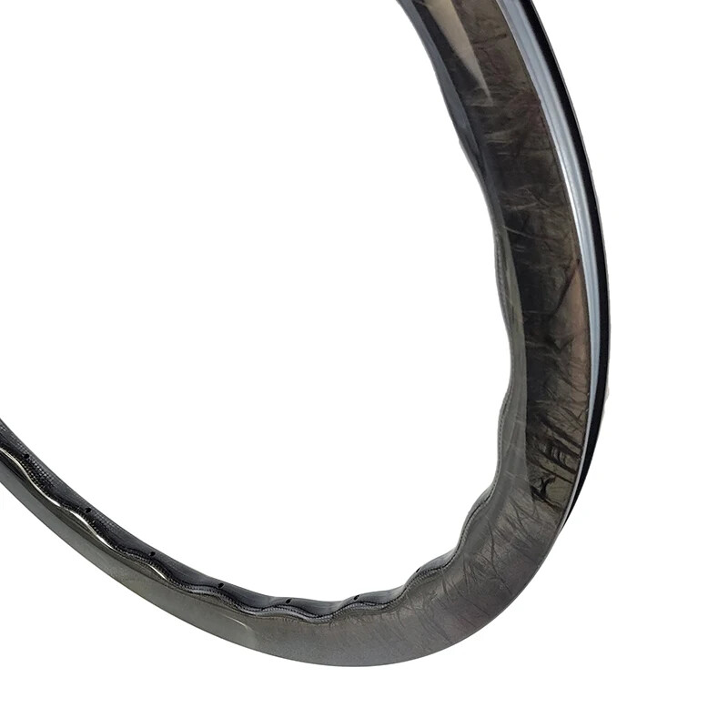 700c Carbon Wave Rims for Road Bicycle 40/45mm Deep Tubeless Glossy 24 Holes