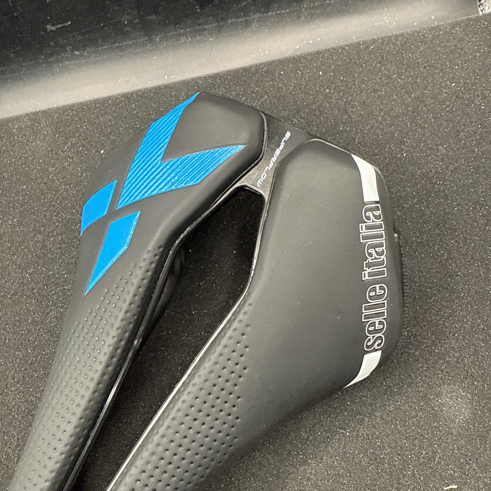 Selle Italia X-lr Superflow Carbon Railed Cycling Saddle Seat Black/blue (9-20)