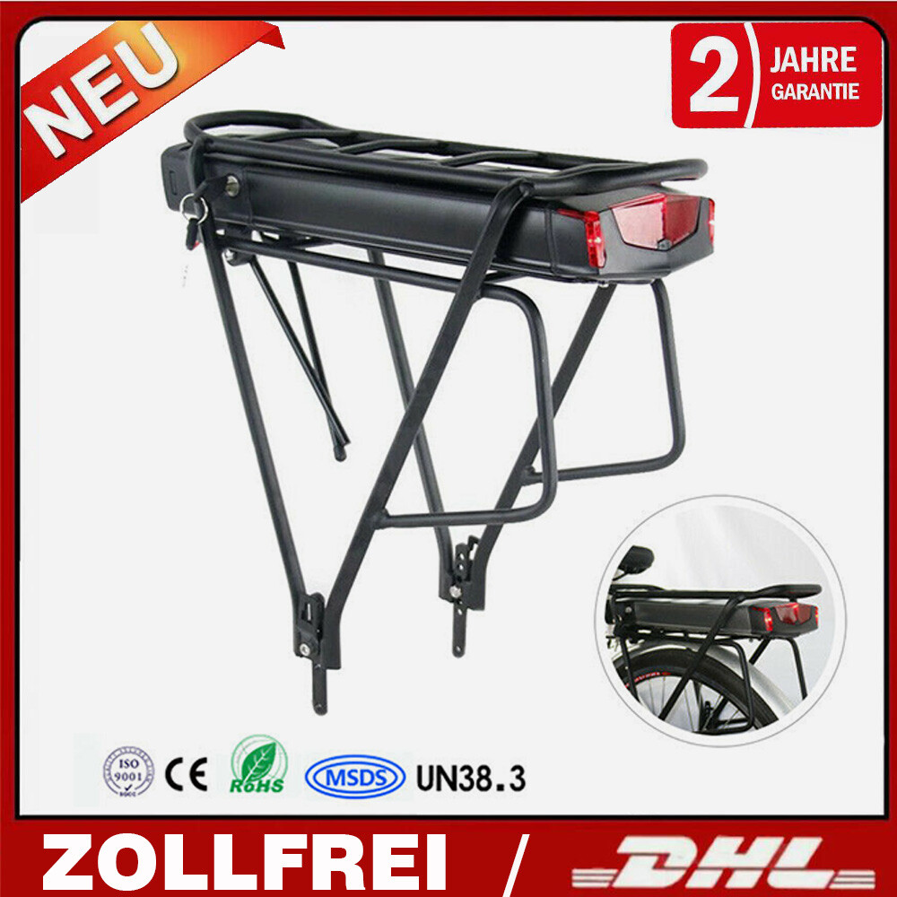 36V 48V 15Ah 17.5Ah E-Bike Battery Rear Seat Electric Bike Bicycle Li-ion Battery
