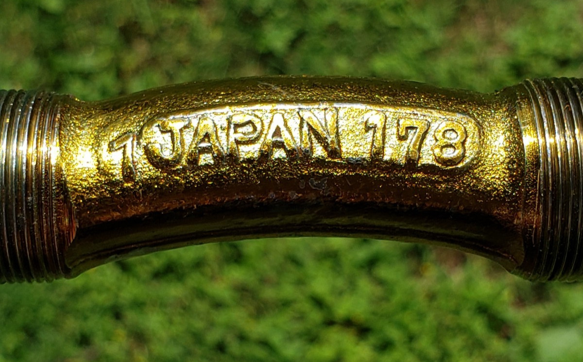 Nice! Old School Panda BMX Sugino Japan 178mm Gold Crankset 1981 40t Snowflake