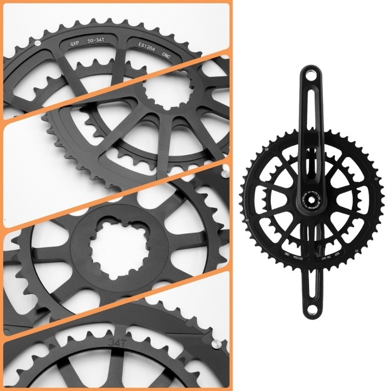 Narrow Wide Tooth Chainring 50-34T/52-36T/53-39T Bike Chainrings Replacements