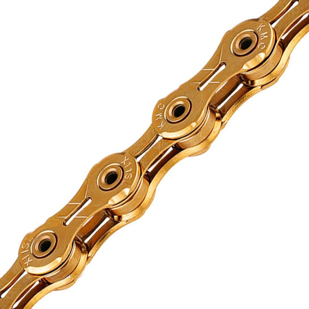 KMC X11SL Waxed Chain – 11-Speed 118 Links Ti Gold