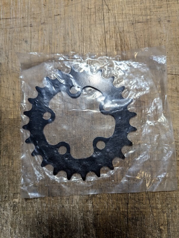 NOS KOOKA 24t 58mm bcd chainring MTB vintage (black) larger logo