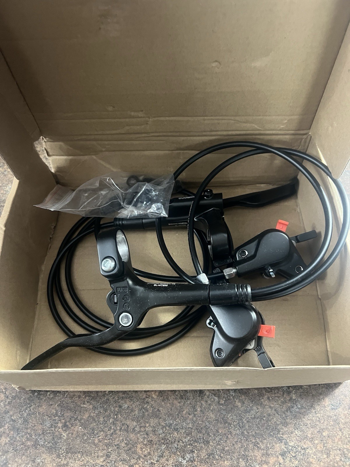 Shimano Mt200 Hydraulic Brakes 2 Piston Left Front 800mm Right Rear 1500mm Rear