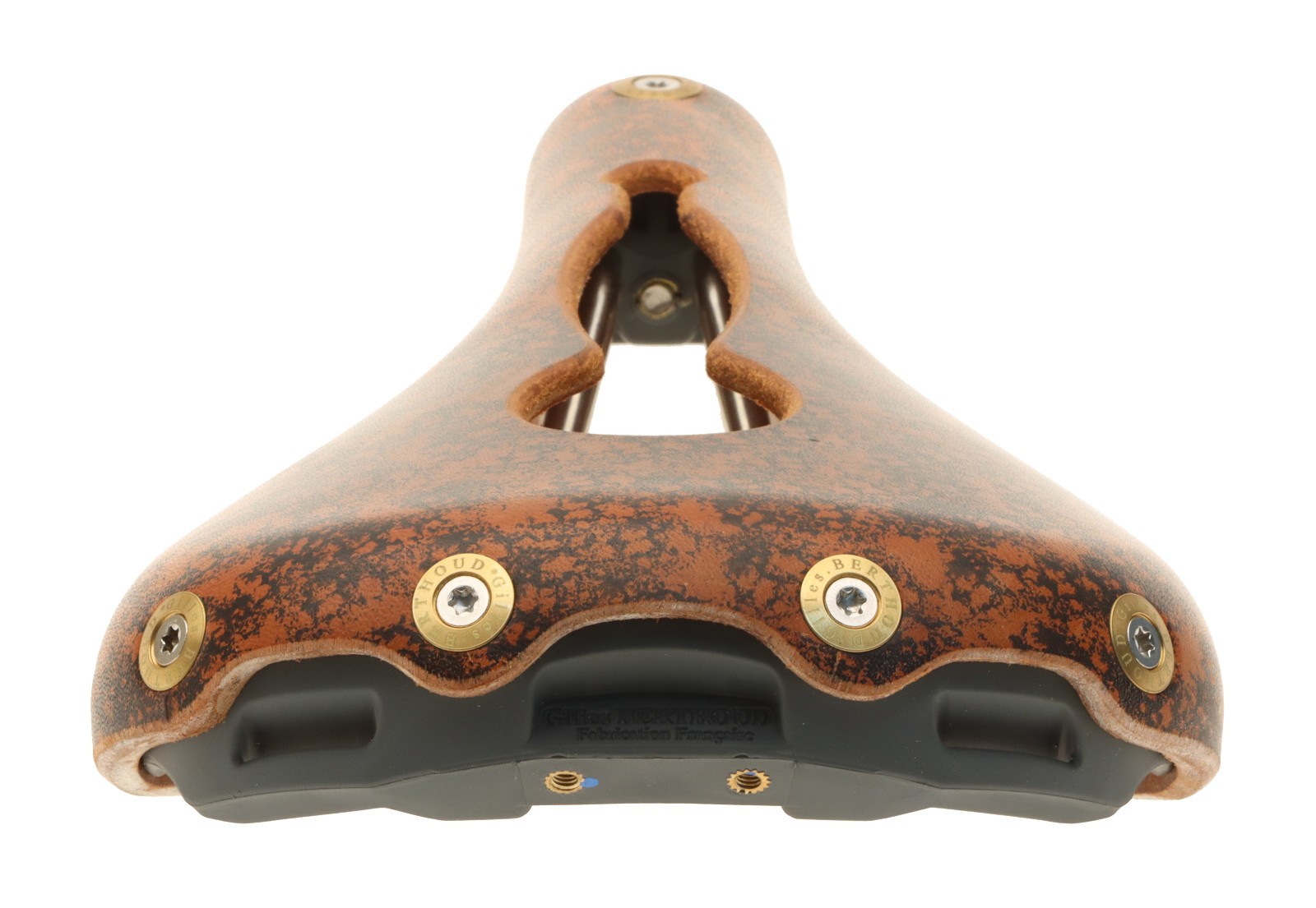 Gilles Berthoud Marie Blanque Open Saddle Steel Rails Leather Cork NEW NOS