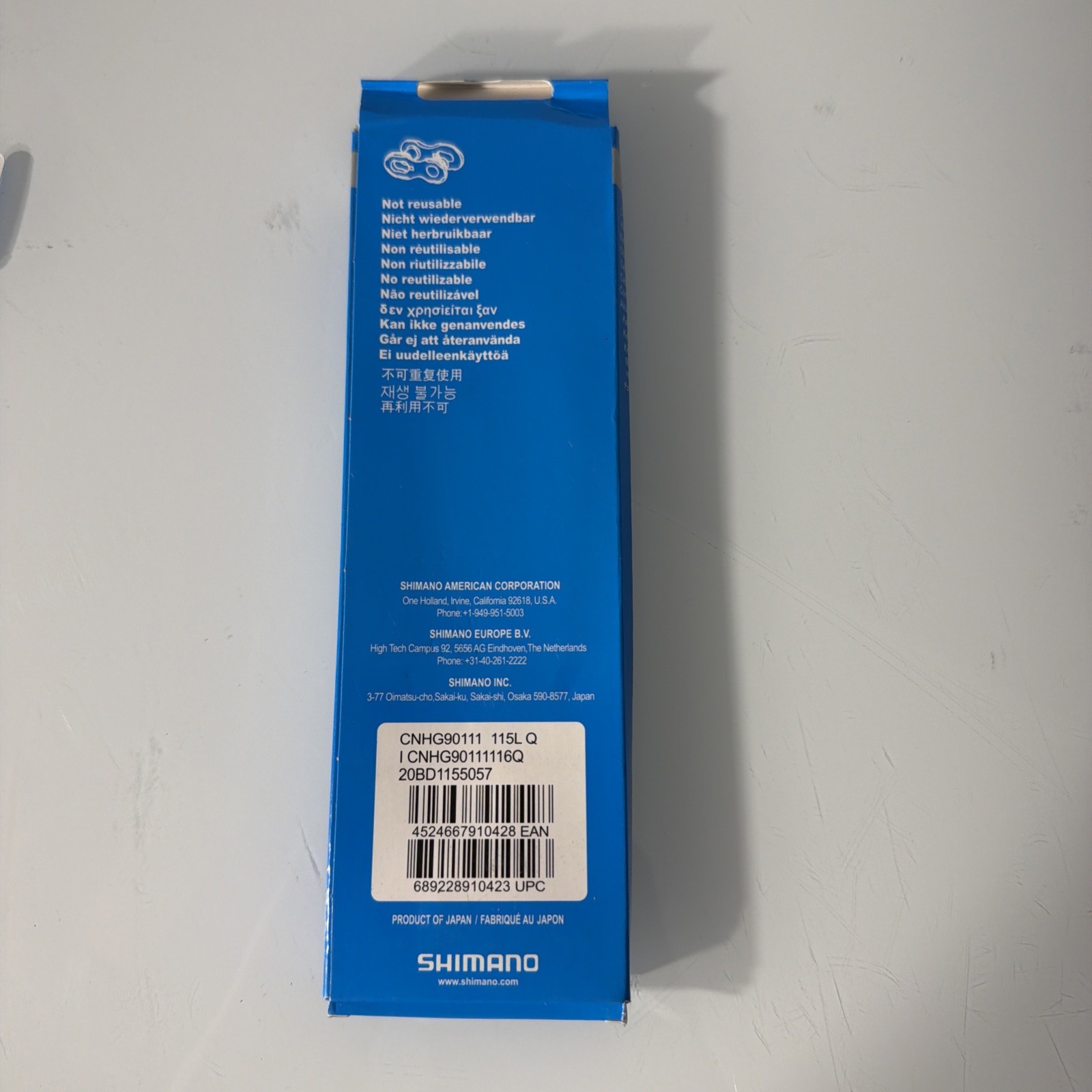 SHIMANO e-Bike rated 11-Speed Chain CN-HG601-11 116L, 105, HG-EV, HG-X11, New