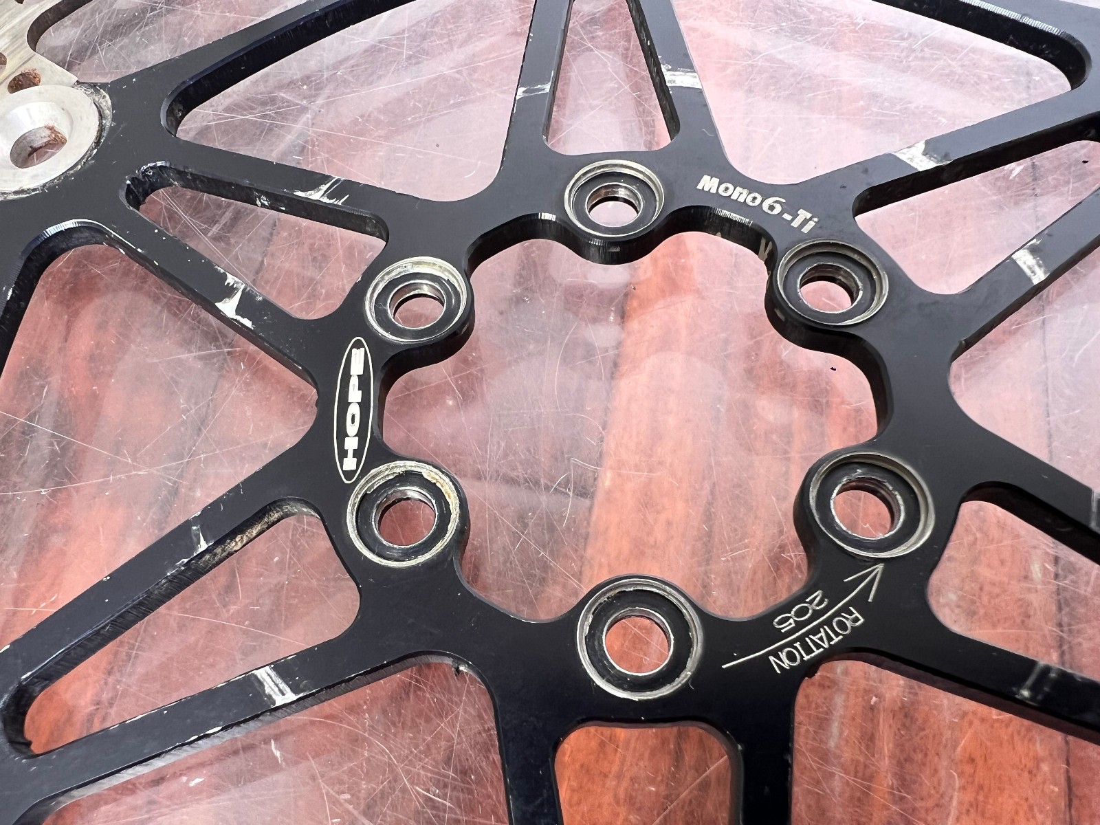 Vintage Hope Mono 6 Ti Brake Rotors Rotor Set 205mm Downhill 26″ DH Retro MTB