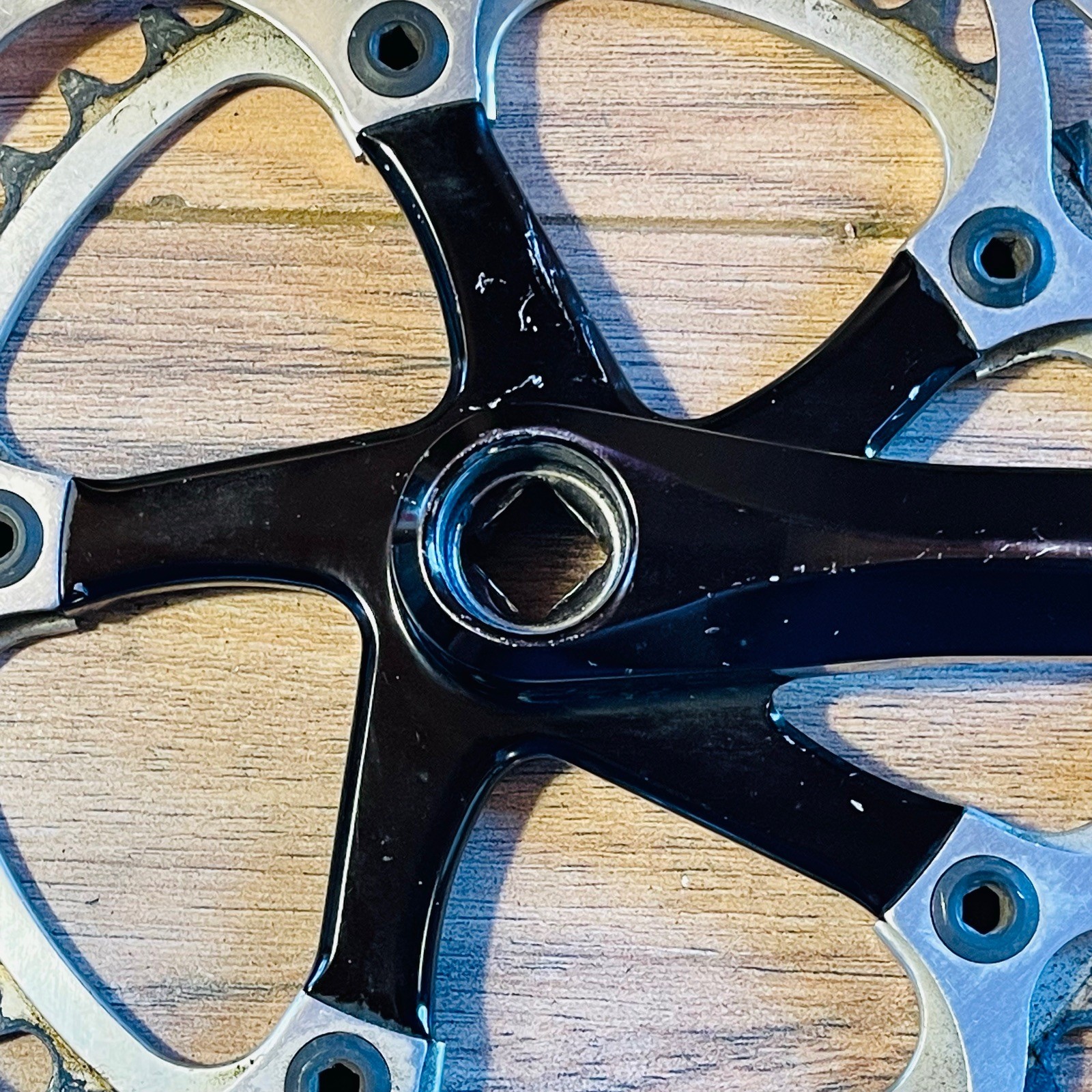 Rare Grafton Joystix CNC Double Road Cranks 172.5 130 BCD Square Taper Black