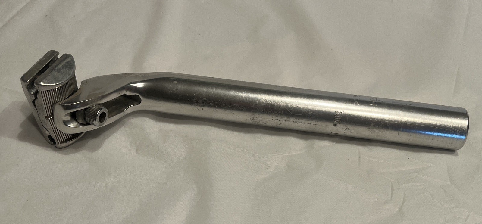 Polished Silver Seatpost 27.2mm x 250mm Offset 20mm Unbranded Seat Post 240g