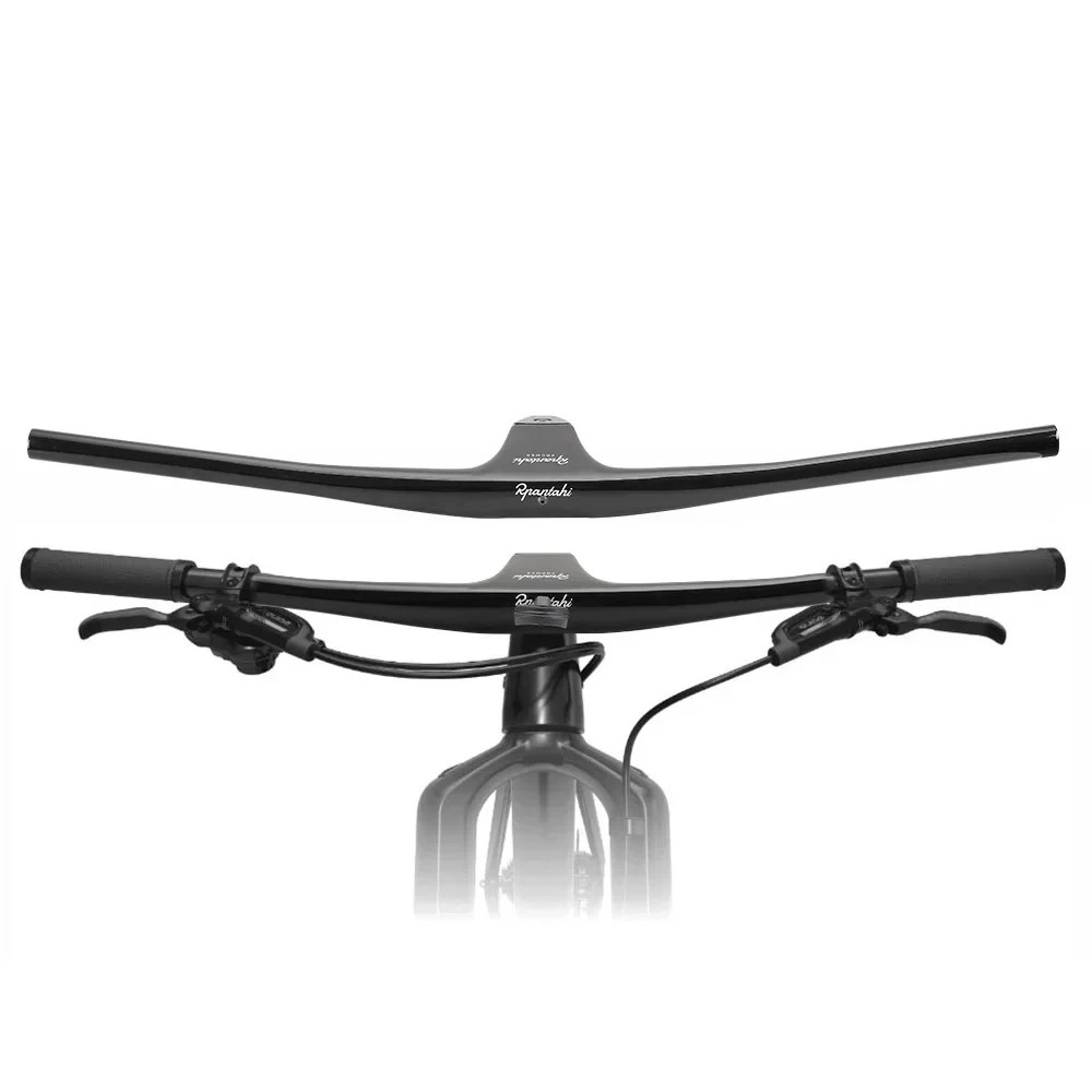 Utralight Full Carbon Fiber MTB Bicycle Integrated Handlebar -17 Degree 740mm