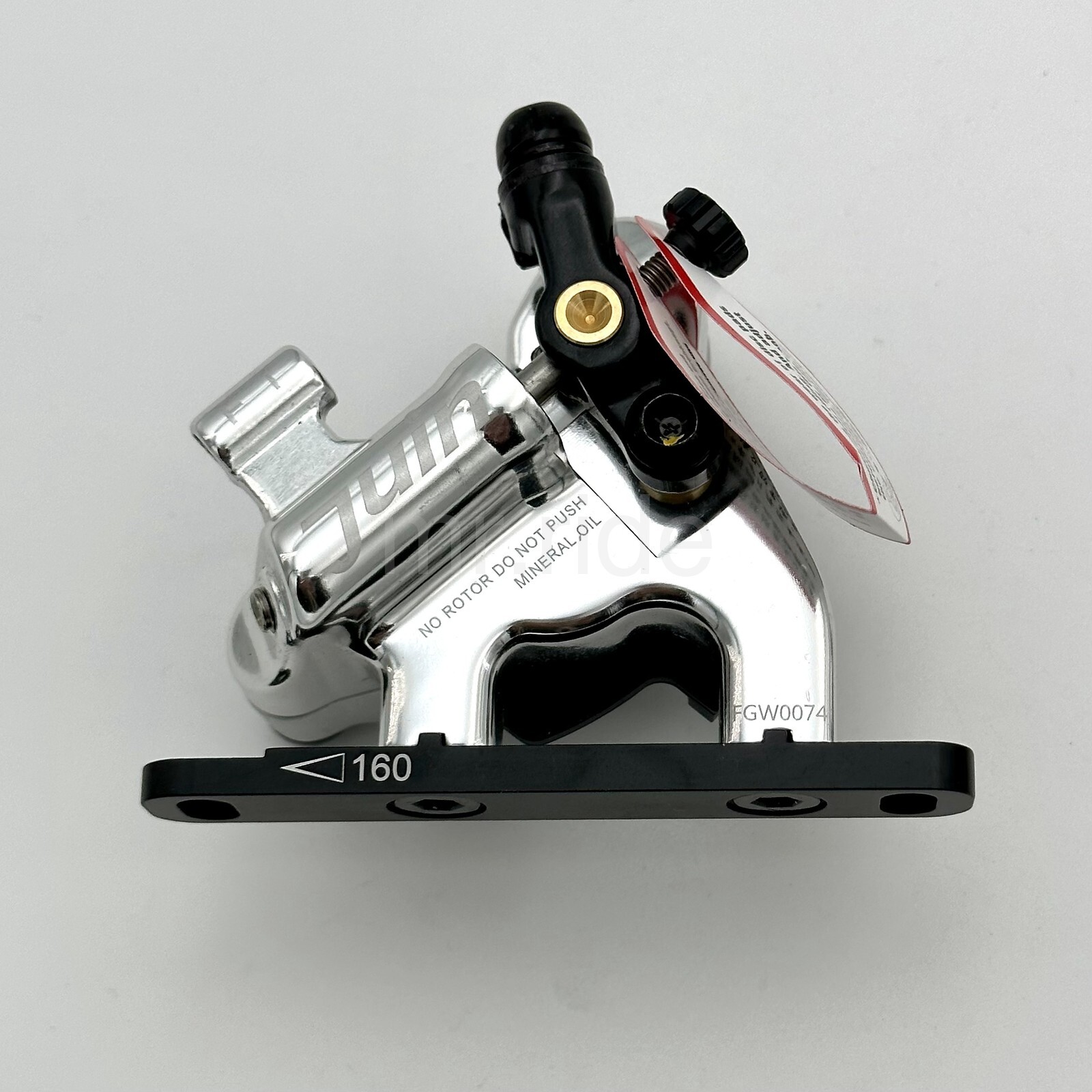 Juin Tech F1 Flat Mount Cyclocross CX Hydraulic Disc Brake Set w/Rotor Silver