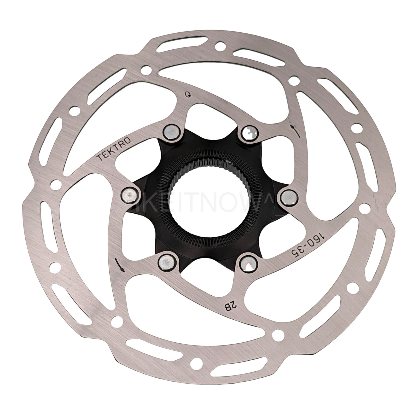 Tektro 160-35 Bike Round Type Disc Rotor, Center Lock, Stainless, TR35 160mm