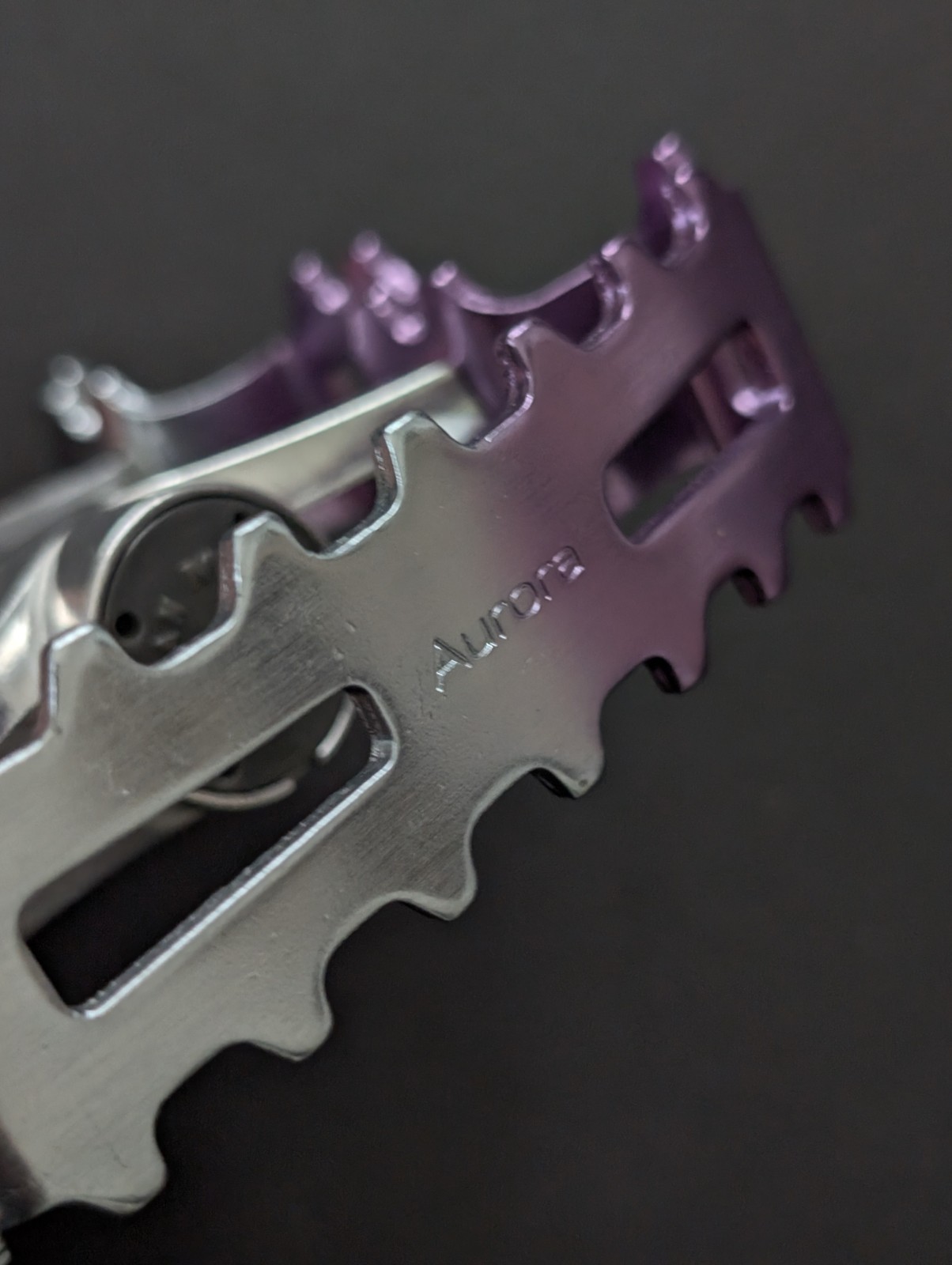 MKS AURORA Ezy Superior Pedals PURPLE/SILVER made in Japan