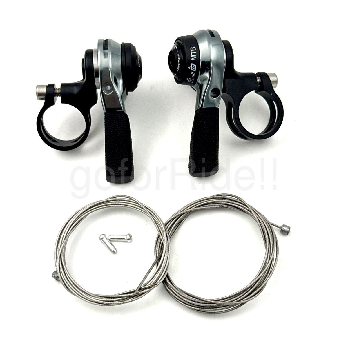 Microshift 2/3×10 Speed MTB Thumb Shifter Pair Left+Right, 22.2mm bar clamp
