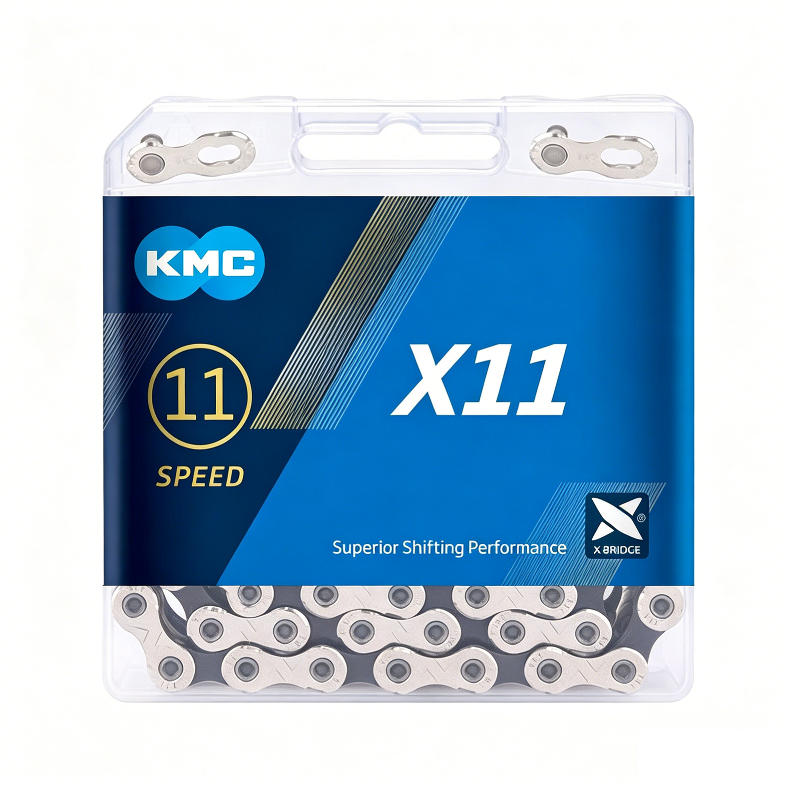 KMC X11 11-Speed Bicycle Chain 1/2″ x 11/128″ 118 Links for Campy SRAM Shimano