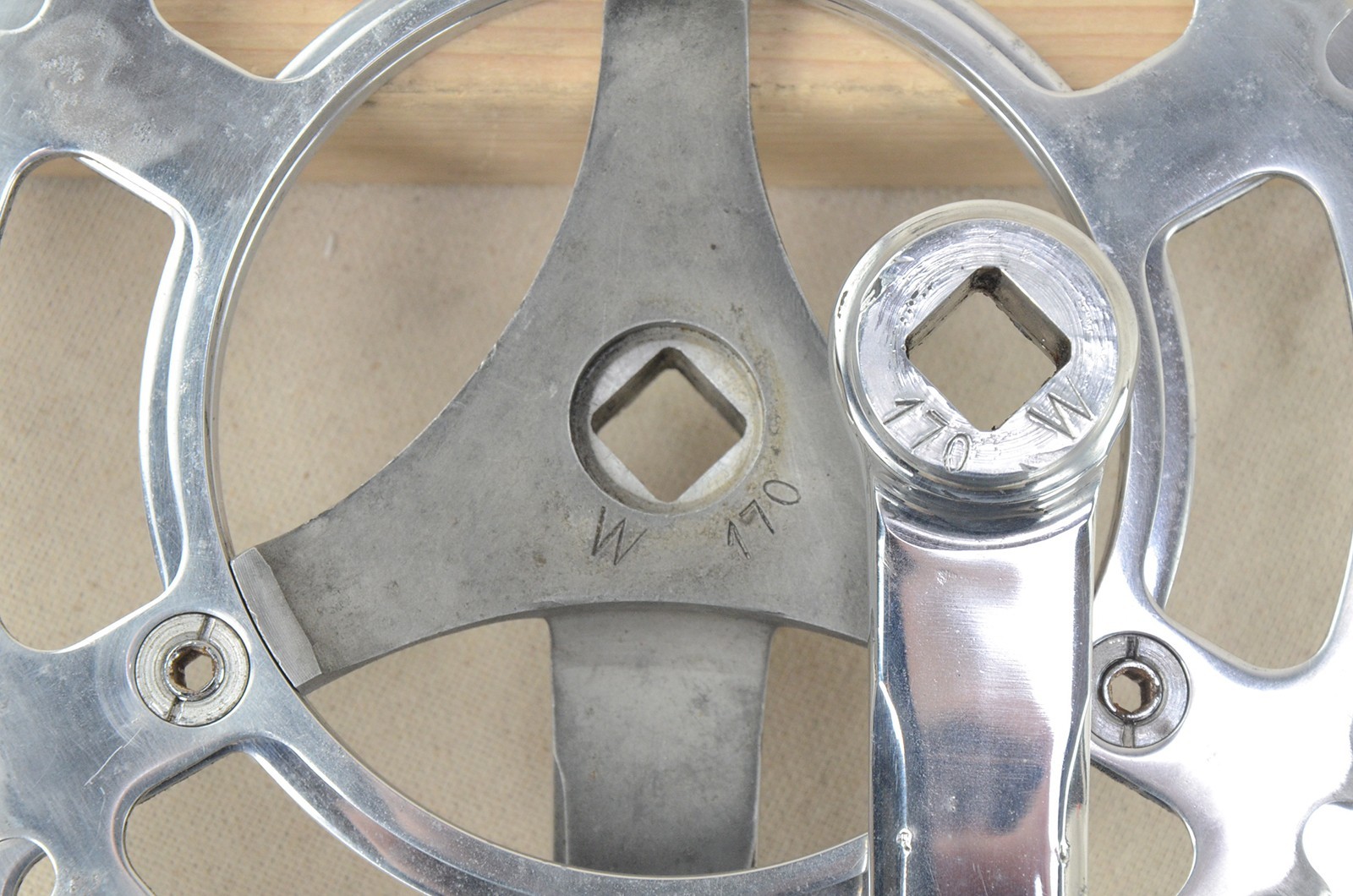 Specialites TA Professional 3 Arm Crankset 170mm Double 52/42t Vintage 1970’s