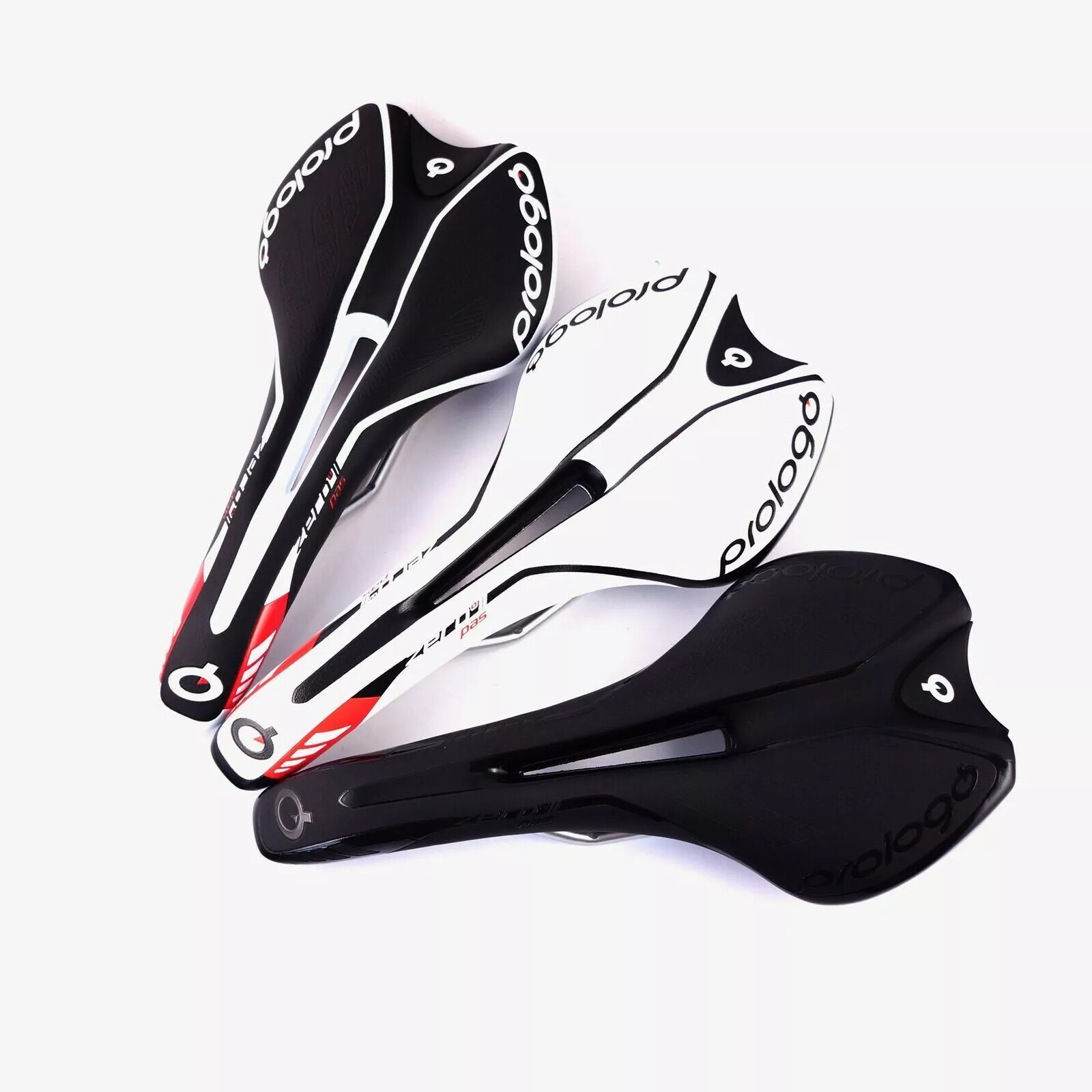 Prologo ZERO II Pas Carbon Road Mountain Bike Saddle – Black/White/Black&White