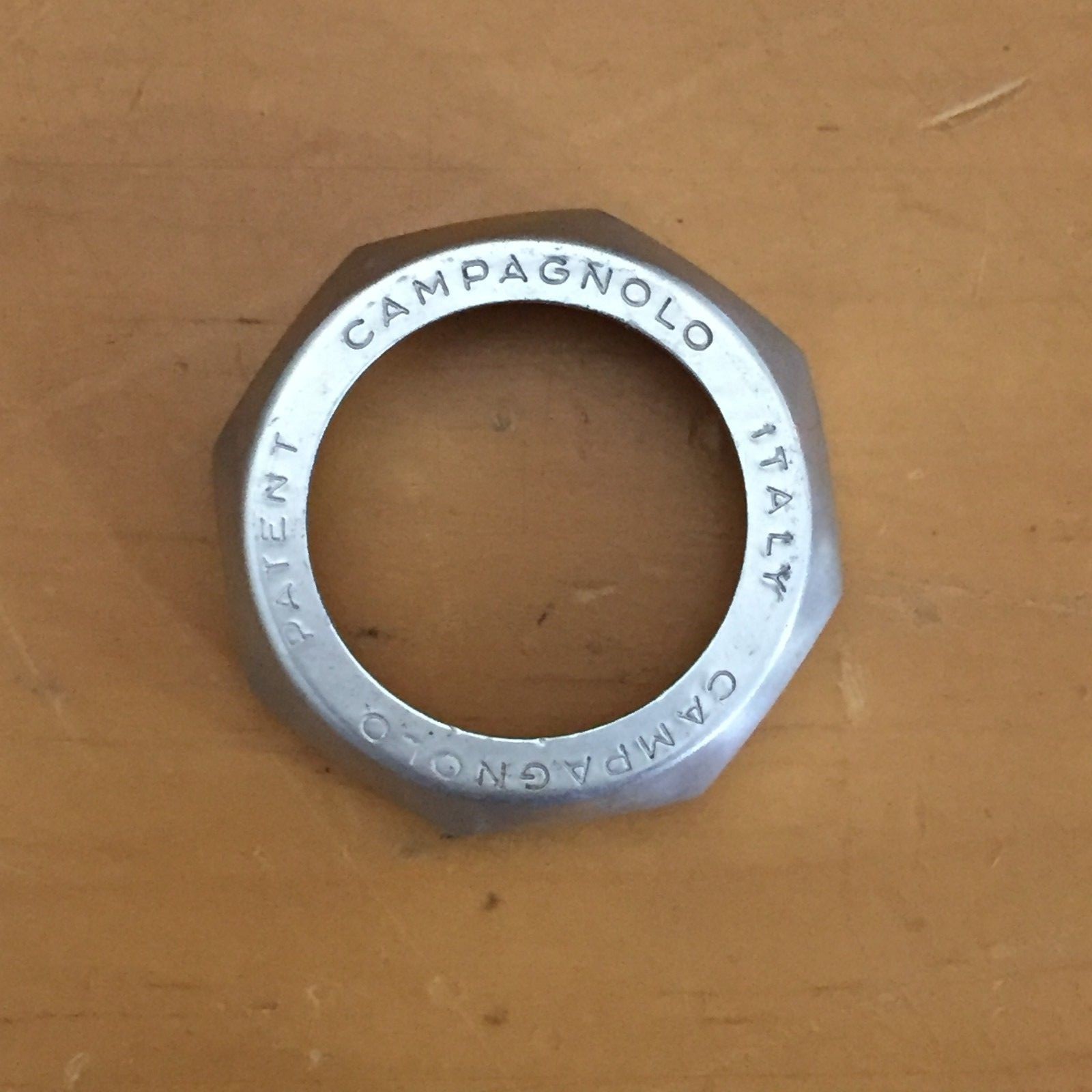 NOS Campagnolo Super Record Alloy Headset Lock Nut French 25 x 1.00 for 25mm HS