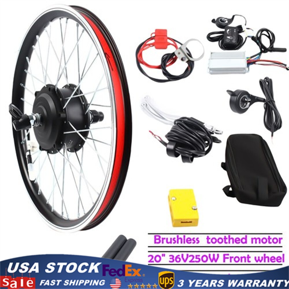 Electric Bike Front Wheel Kit,20 Inch Front Wheel Ebike Conversion Kit 36V