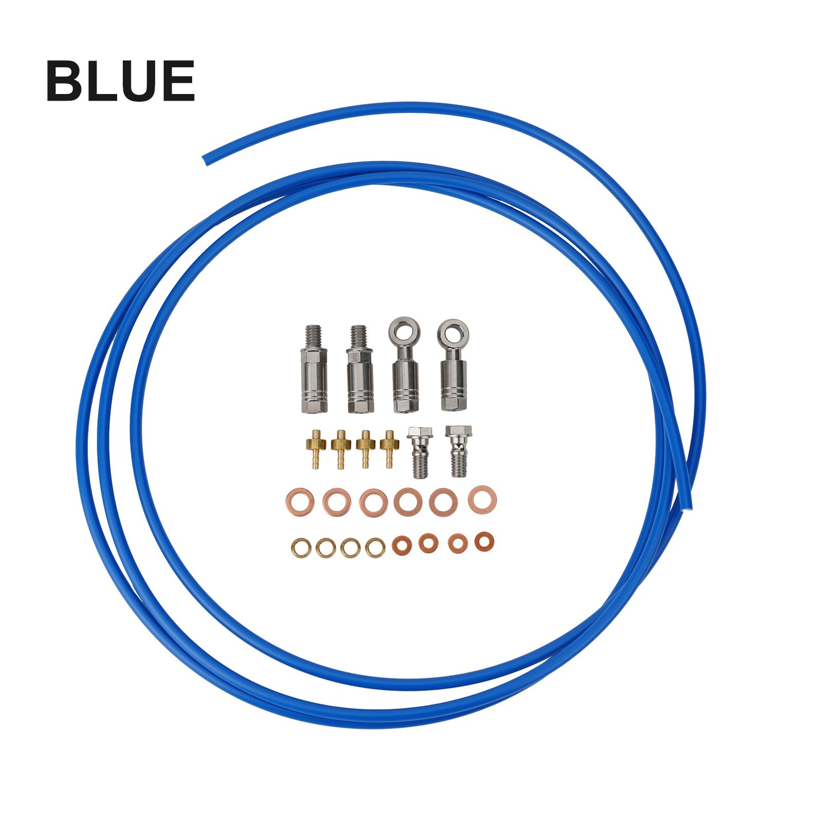 ABS + Metal Disc Brake Hose Connector Kit For Hope Line,Tube Length 2.5m Kit