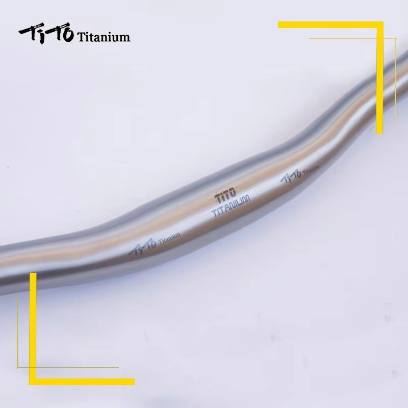 Ti Bicycle handlebar Swallow-shaped ti MTB riser handlebars bike