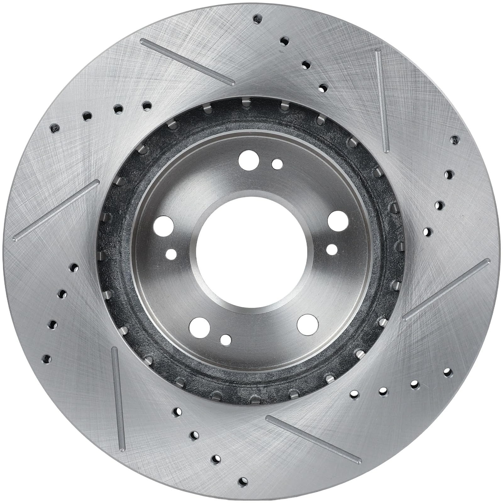SCITOO Front Brake Rotors 2pcs Drilled & Slotted for Chrysler Dodge Jeep
