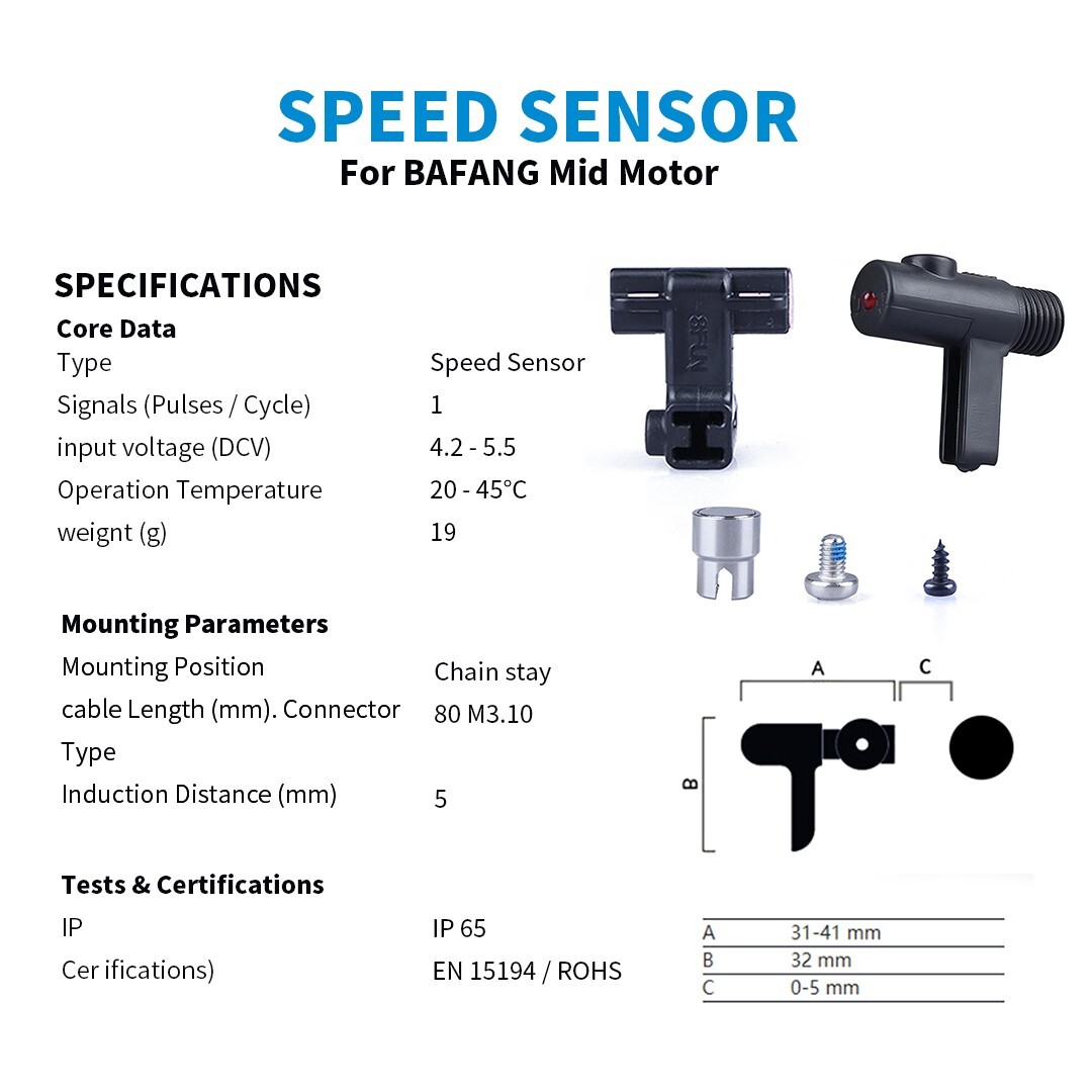 Bafang Speed Sensor for Bafang BBS01 BBS02 BBSHD Mid Drive Motor Kit