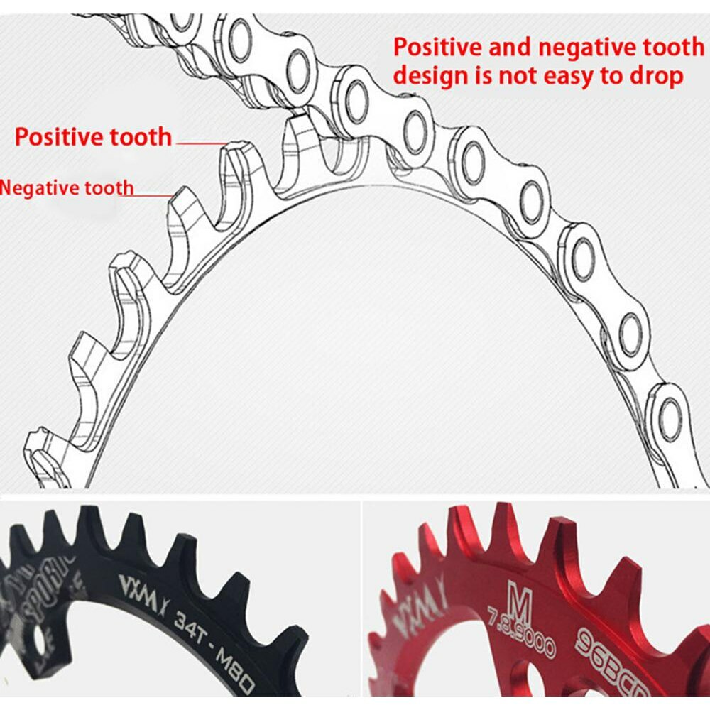 VXM 96BCD 30T 32T 34T 36T 38T Chainring MTB Bike Chainwheel M7000 M8000 M9000