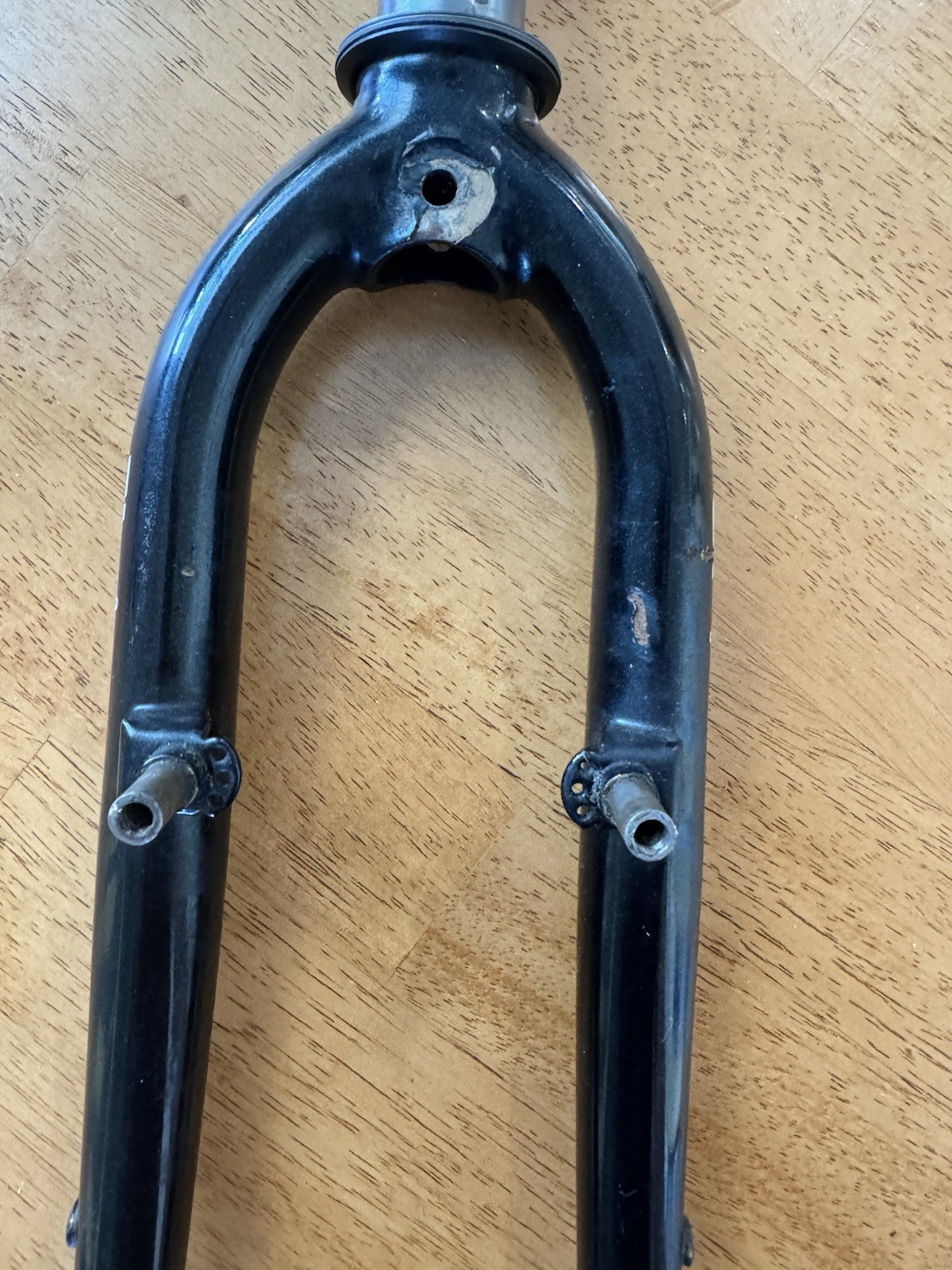 Vintage GT Mountain Bike Fork 1 1/8 Threaded Black V-Brake MTB 90s CRMO Mtn