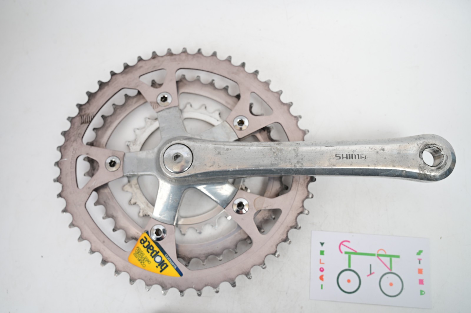 Shimano FC-B124 Biopace Triple MTB Bike 175mm Cranks Crankset 110BCD 48/38/26t