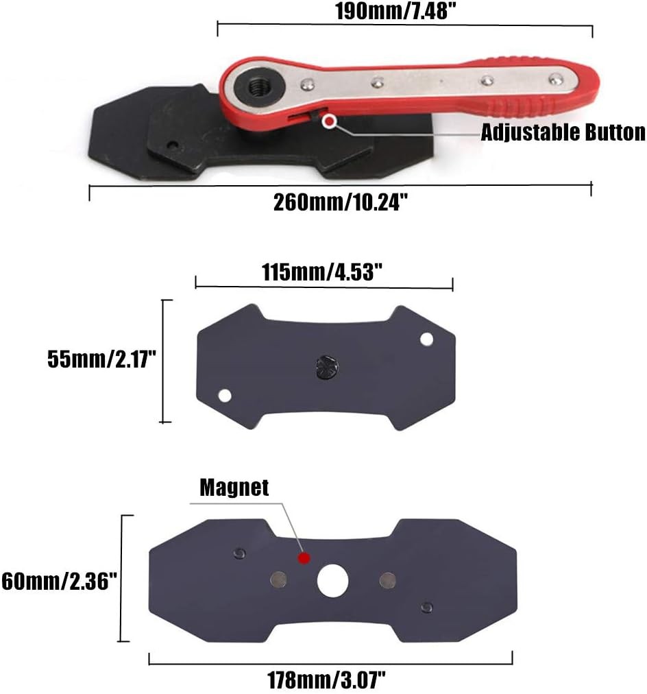 Brake Caliper Press Tools, 360 Degree Automotive Swing Ratchet Expander Wrench
