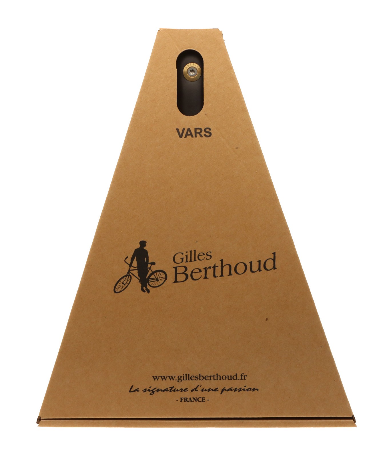 Gilles Berthoud Vars Saddle Titanium Rails Hard Leather Cover Black NEW NOS