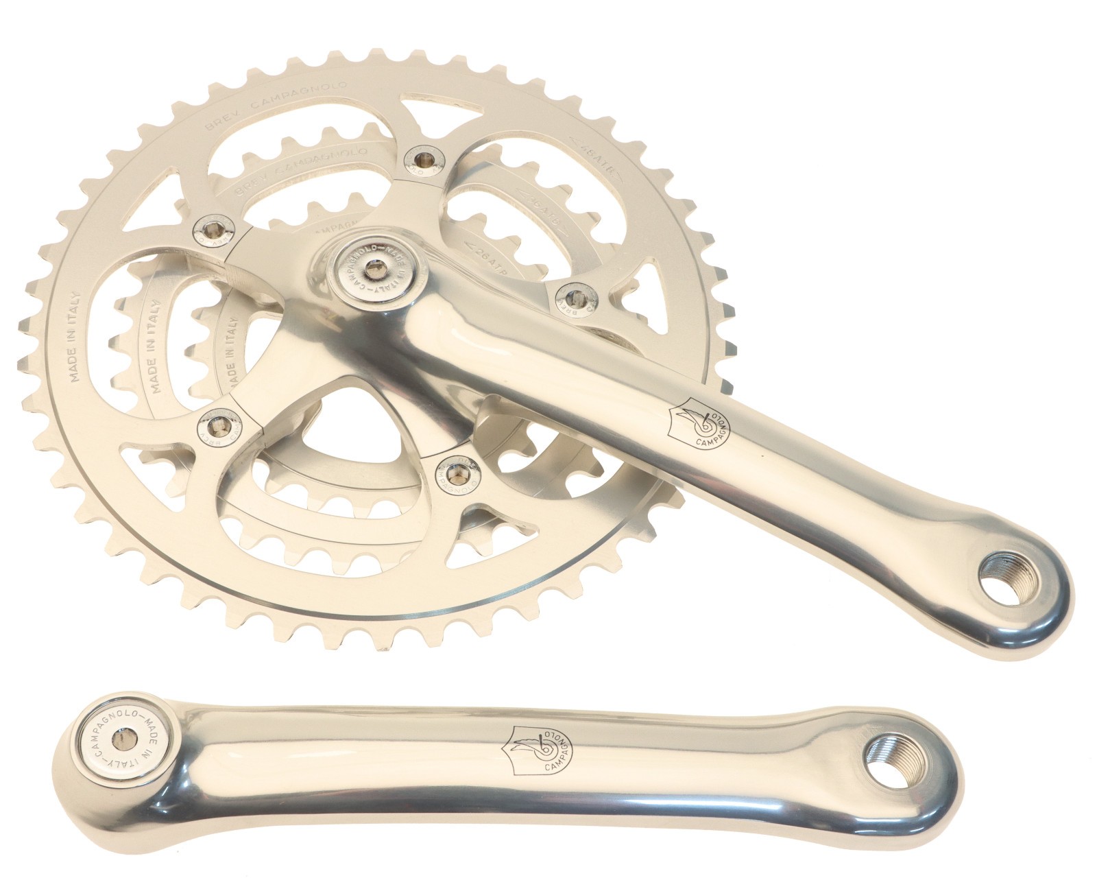 Campagnolo Euclid Crankset 48/36/26T M040 180mm MTB ATB NOS NEW