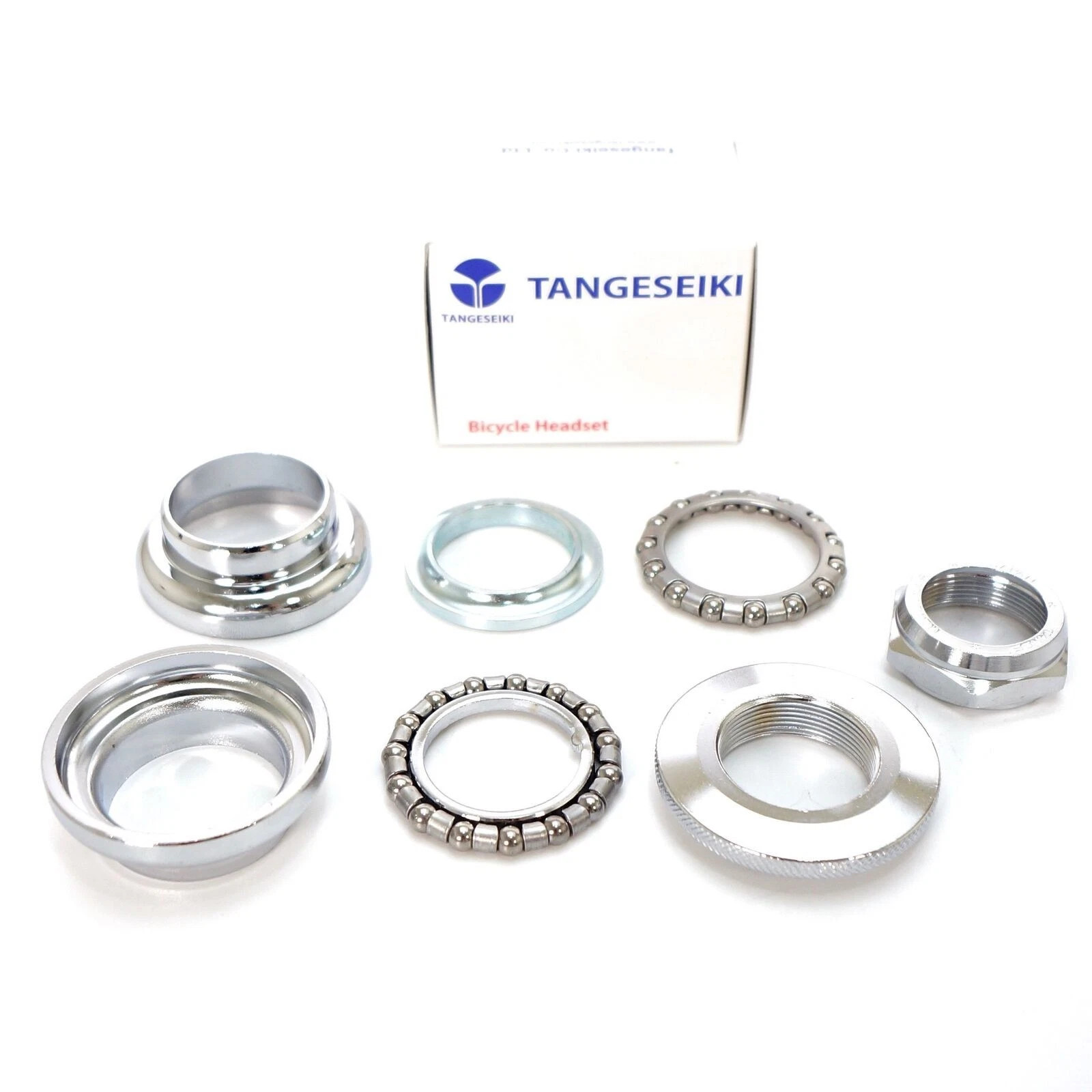 Tange AW-27 Old School BMX headset Silver Chrome 1″ threaded 32.7 cups 26.4mm