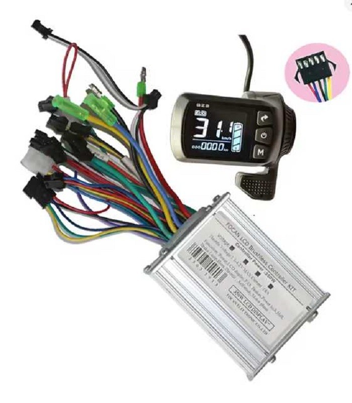 Focan GZ3 LCD Display 36V/48V/52V/60V Thumb Throttle With 18A Controller 350W