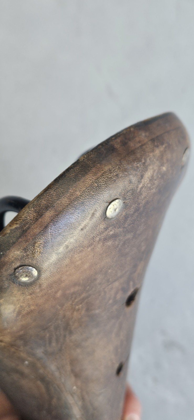 Vintage Lot Brooks + Pryma Professional Seat Saddle Copper Rivet Button England!