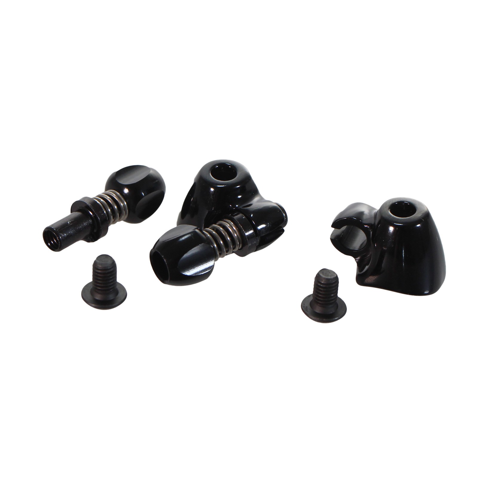 Interloc Racing Design QR Cable Stop Adjusters, Pair – Black